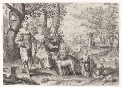 Ritratto di Guy Michel Lejay e la sua famiglia da Crispijn van de Passe (II)