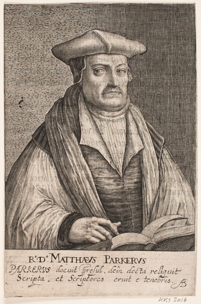 Mathew Parker, arcivescovo di Canterbury da Crispijn van de Passe