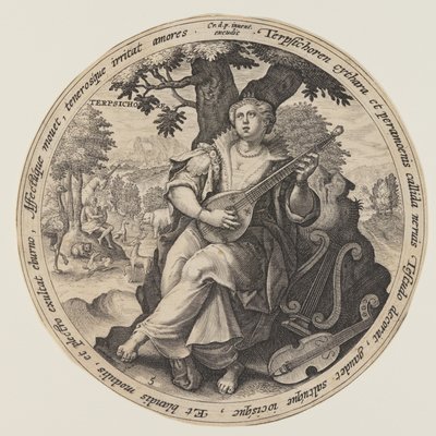 Euterpe, da Le Muse da Crispijn van de Passe I