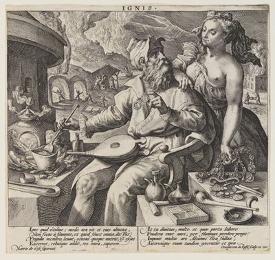 Ignis (Fuoco), da Gli elementi da Crispijn van de Passe I