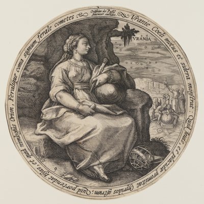 Polimnia, da Le Muse da Crispijn van de Passe I