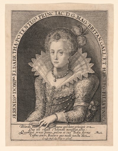 Principessa Elisabetta Stuart da Crispijn van de Passe I