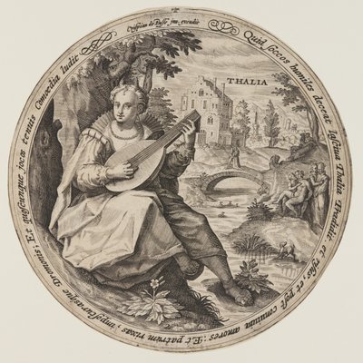 Terpsichore, da Le Muse da Crispijn van de Passe I