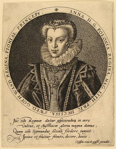 Anna Catherine Constance Vasa di Polonia 1619-1651 da Crispijn van de Passe the Elder
