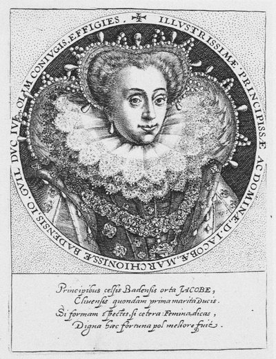 Principessa Jakobea di Baden da Crispijn van de Passe the Elder