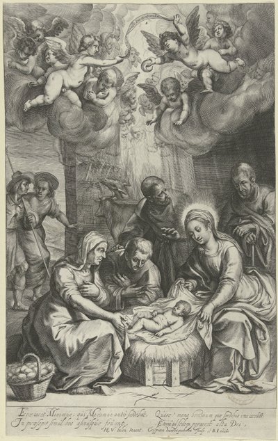 Adorazione dei pastori da Crispijn van den Queborn