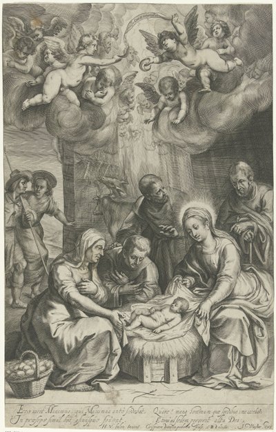 Adorazione dei pastori da Crispijn van den Queborn