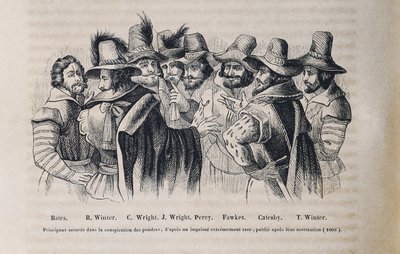 Congiura delle polveri (incisione) da Crispin I de (after) Passe