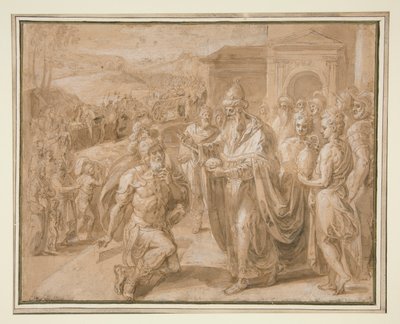 Abramo e Melchisedec da Crispin van den Broeck