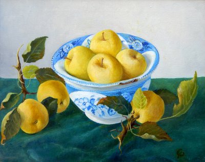 Mele in una Ciotola Blu, 2014 da Cristiana Angelini