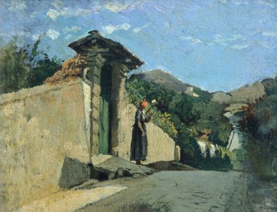 Studio di paesaggio, circa 1860 da Cristiano Banti
