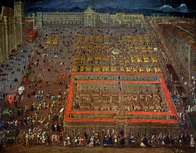 Piazza centrale di Città del Messico da Cristobal de Villalpando