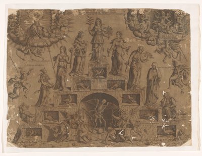 Scala della vita femminile da Cristofano Bertelli