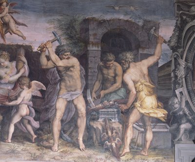 La fucina di Vulcano, 1555 da Cristofano Gherardi