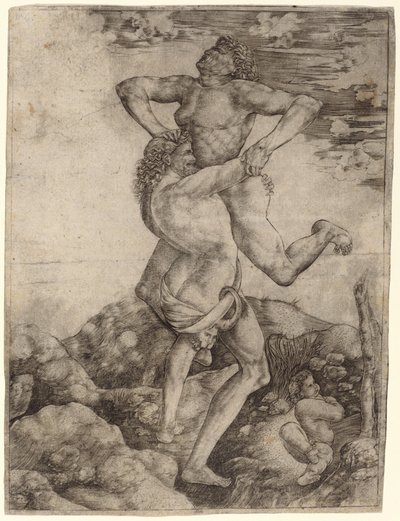 Ercole e Anteo da Cristofano Robetta, after Antonio del Pollaiuolo