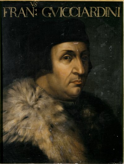 GUICCIARDINI Francesco, Ritratto. prima del 1605 (olio su tavola) da Cristofano dell
