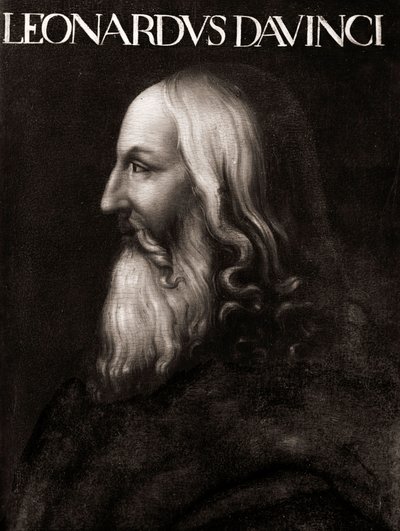Ritratto di Leonardo da Vinci (1452 - 1519) - Pittura anonima - Museo degli Uffizi Firenze da Cristofano dell