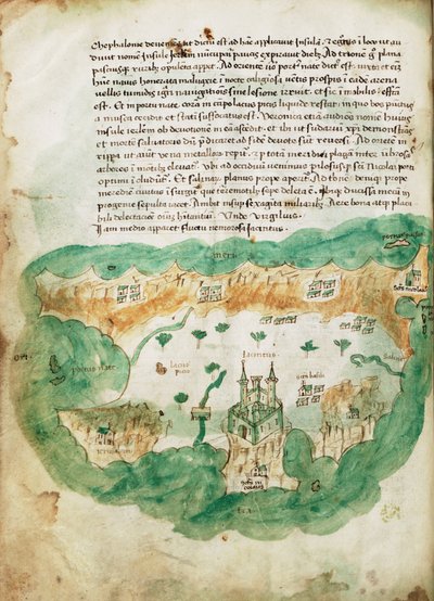 Carta di Zante, c.1420 da Cristoforo Buondelmonti