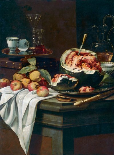 Frutta e strumenti musicali da Cristoforo Munari