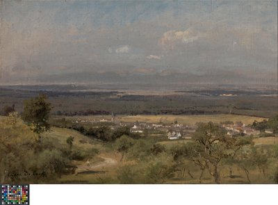 Paesaggio vicino a Gasny (Normandia) da Cesar de Cock