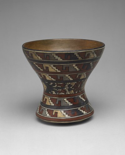 Bicchiere con volute a gradini da Culture Nazca