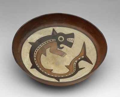 Ciotola con una divinità orca assassina da Culture Nazca