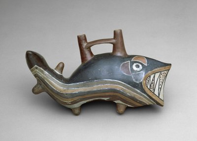 Vaso effigie di orca da Culture Nazca
