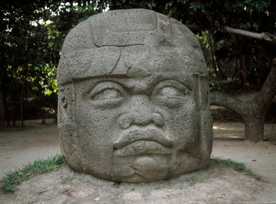 Testa colossale da Culture Olmec