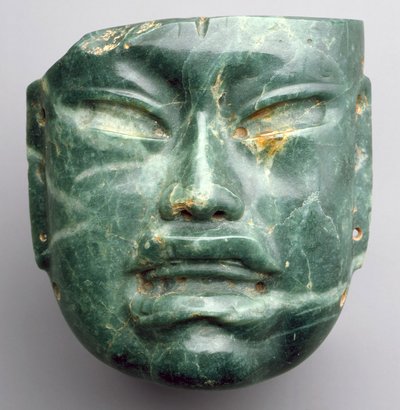 Maschera, 900-400 a.C. da Culture Olmec