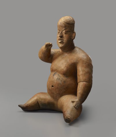 Figura seduta da Culture Olmec