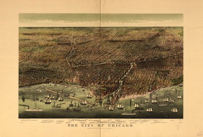 La città di Chicago da Currier and Ives