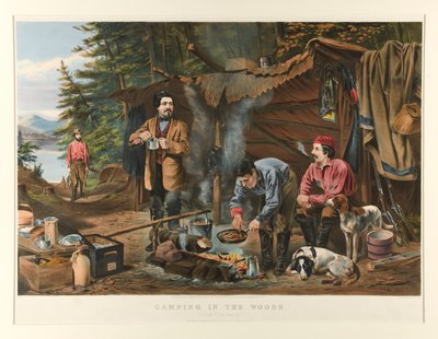 Campeggio nei boschi da Currier and Ives