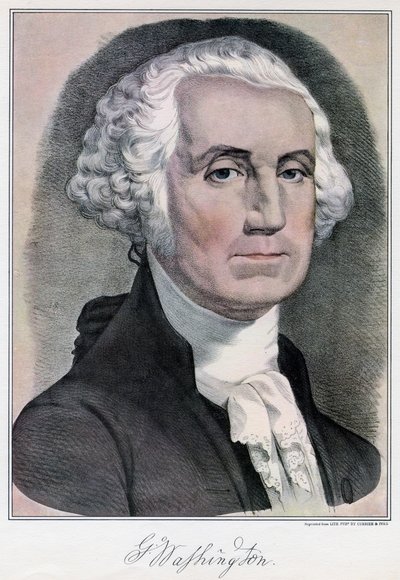 George Washington, primo presidente degli Stati Uniti da Currier and Ives