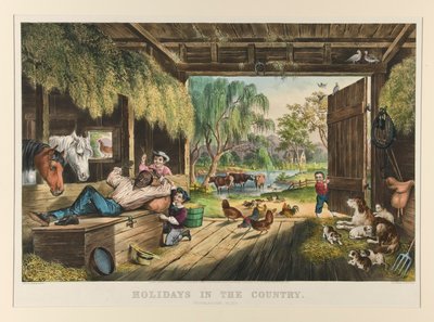 Vacanze in campagna / Mosche fastidiose da Currier and Ives