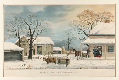 Casa per il Ringraziamento da Currier and Ives
