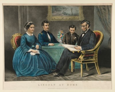 Lincoln a Casa da Currier and Ives