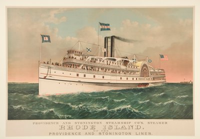 Providence and Stonington Steamship Co da Currier and Ives
