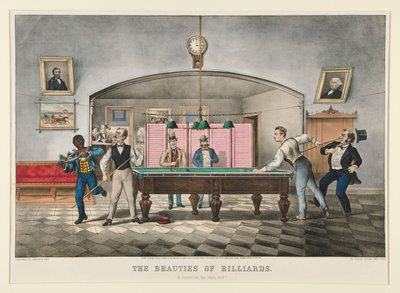 Le bellezze del biliardo da Currier and Ives