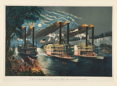 I campioni del Mississippi da Currier and Ives