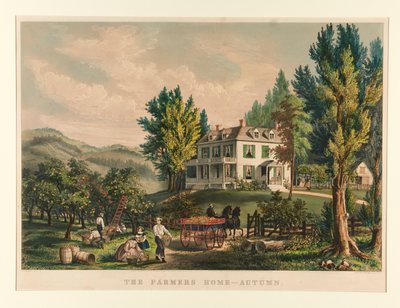 La casa del contadino - Autunno da Currier and Ives