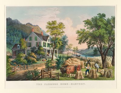 La casa del contadino - Raccolto da Currier and Ives