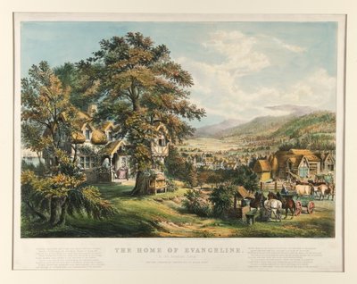 La casa di Evangeline da Currier and Ives