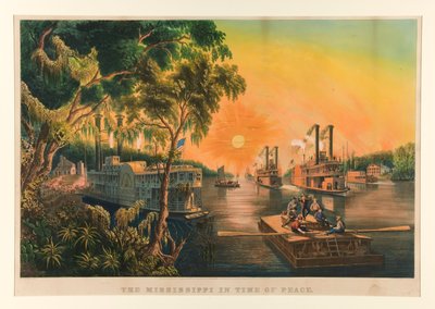 Il Mississippi in tempo di pace da Currier and Ives