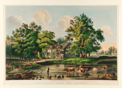 Il ritorno dal pascolo da Currier and Ives