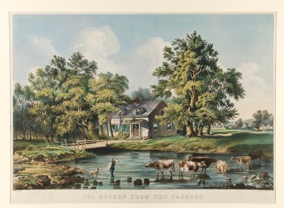 Il ritorno dal pascolo da Currier and Ives