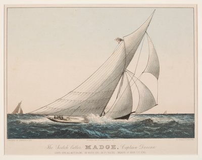 Il cutter scozzese Madge, Capitano Duncan da Currier and Ives