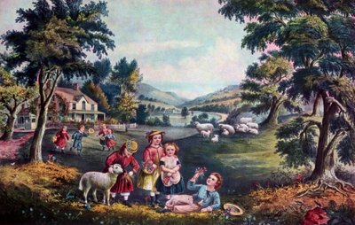 La stagione della gioia, infanzia, 1868 da Currier and Ives