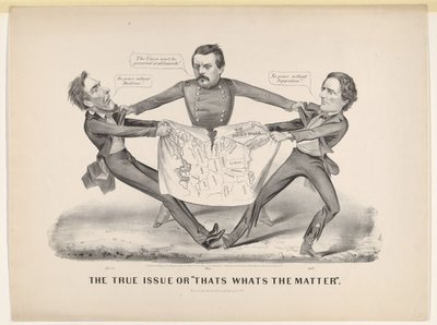 La vera questione o ecco qual è il problema, 1864 da Currier and Ives