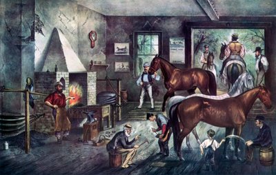 Trotting Cracks alla Forgia da Currier and Ives
