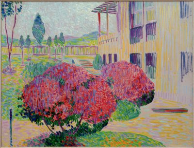 Nel giardino della villa "Hohe Pappeln" di Henry van de Velde a Ehringsdorf vicino a Weimar da Curt Herrmann